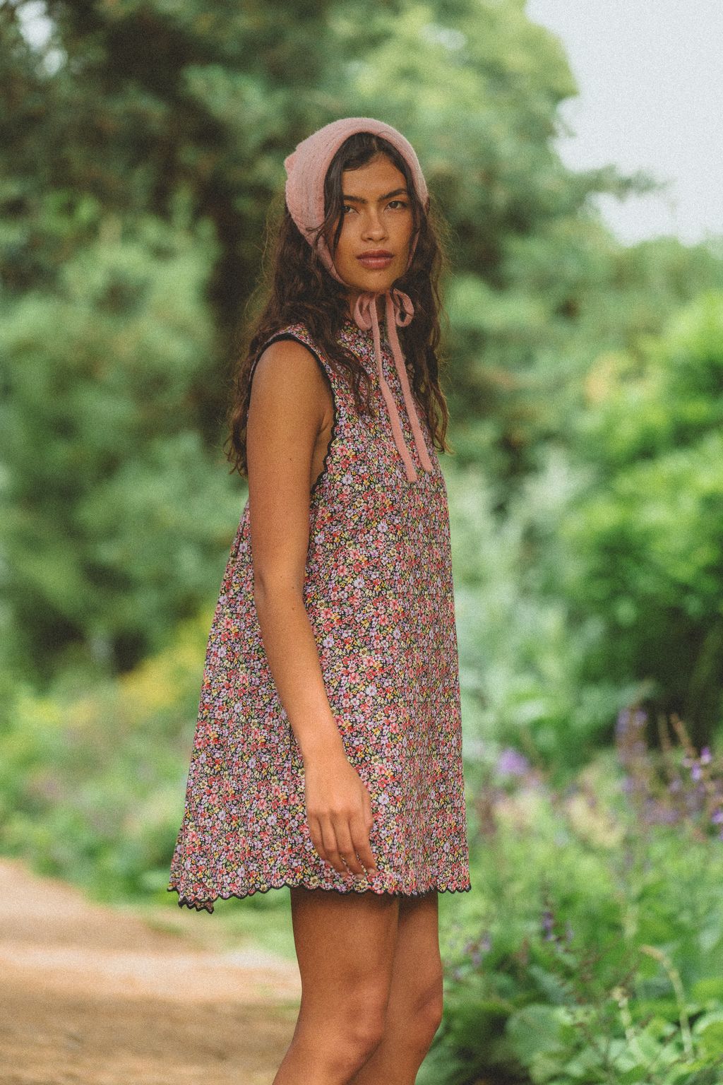 Oak Meadow - Romi Shift Dress in Midnight Garden