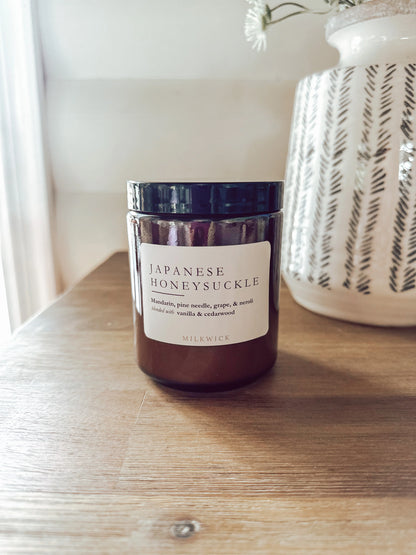 Milkwick Candle - Japanese Honeysuckle