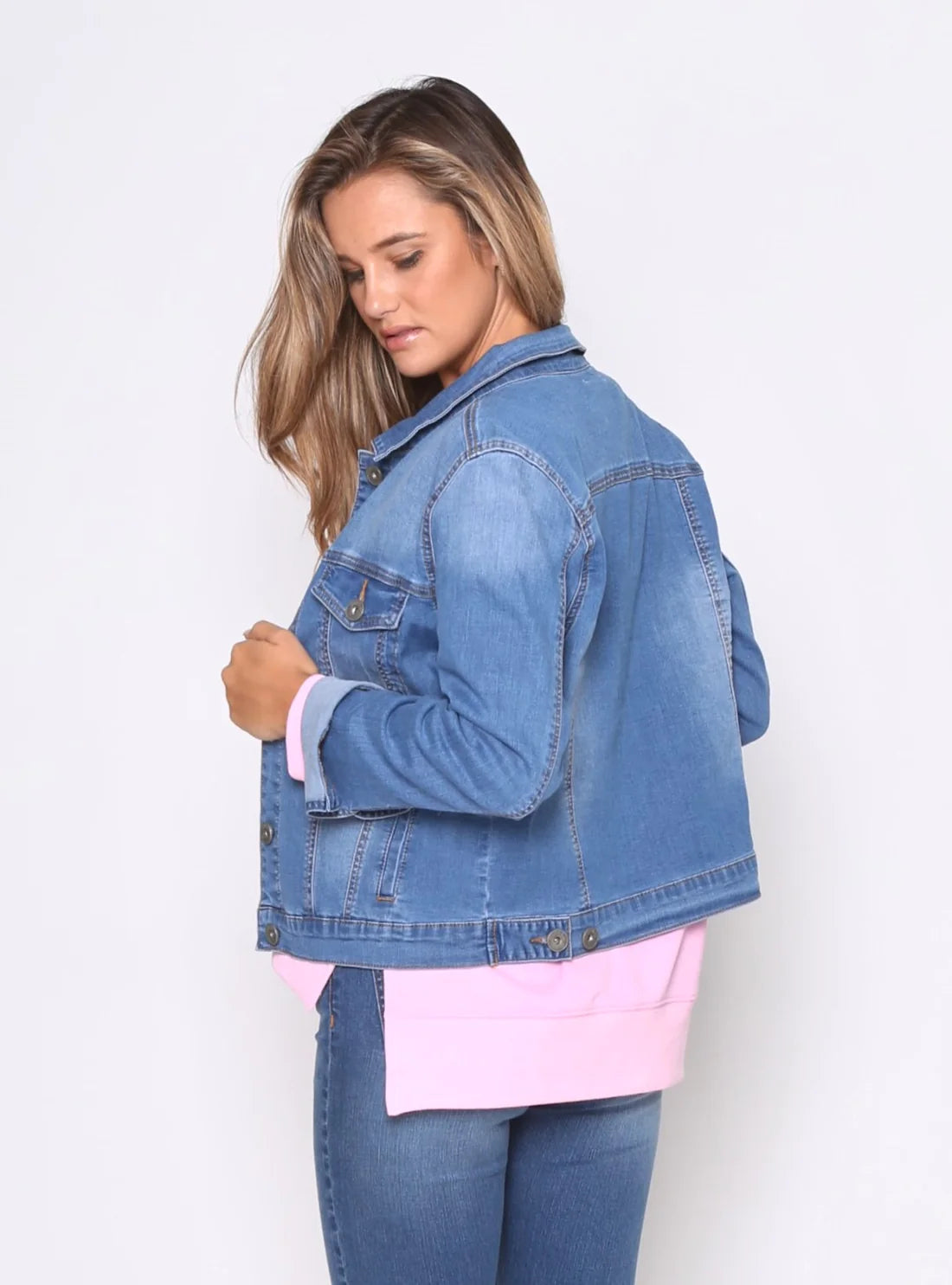 Monaco Jeans - Rylan Denim Jacket Blue Wash