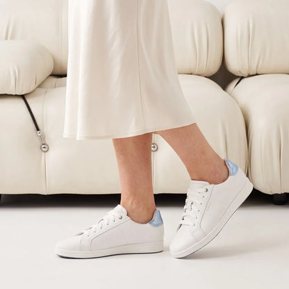 FRANKIE4 - Jackie V Soft White/Light Blue Metallic