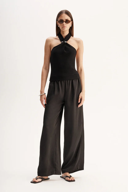 Elka Collective - Zinnia Knit Top Black