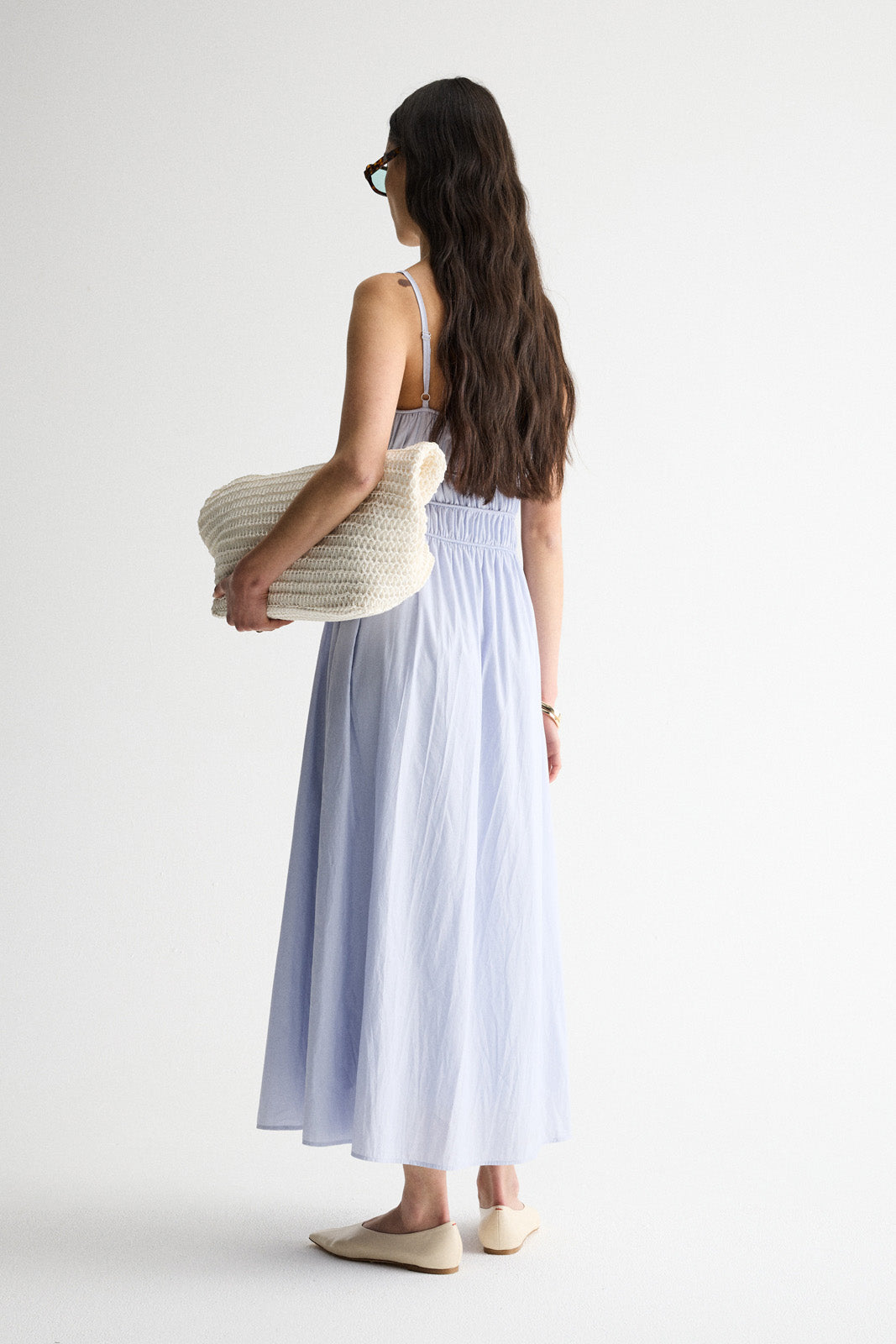 Elka Collective - Camellia Dress in Dusty Blue