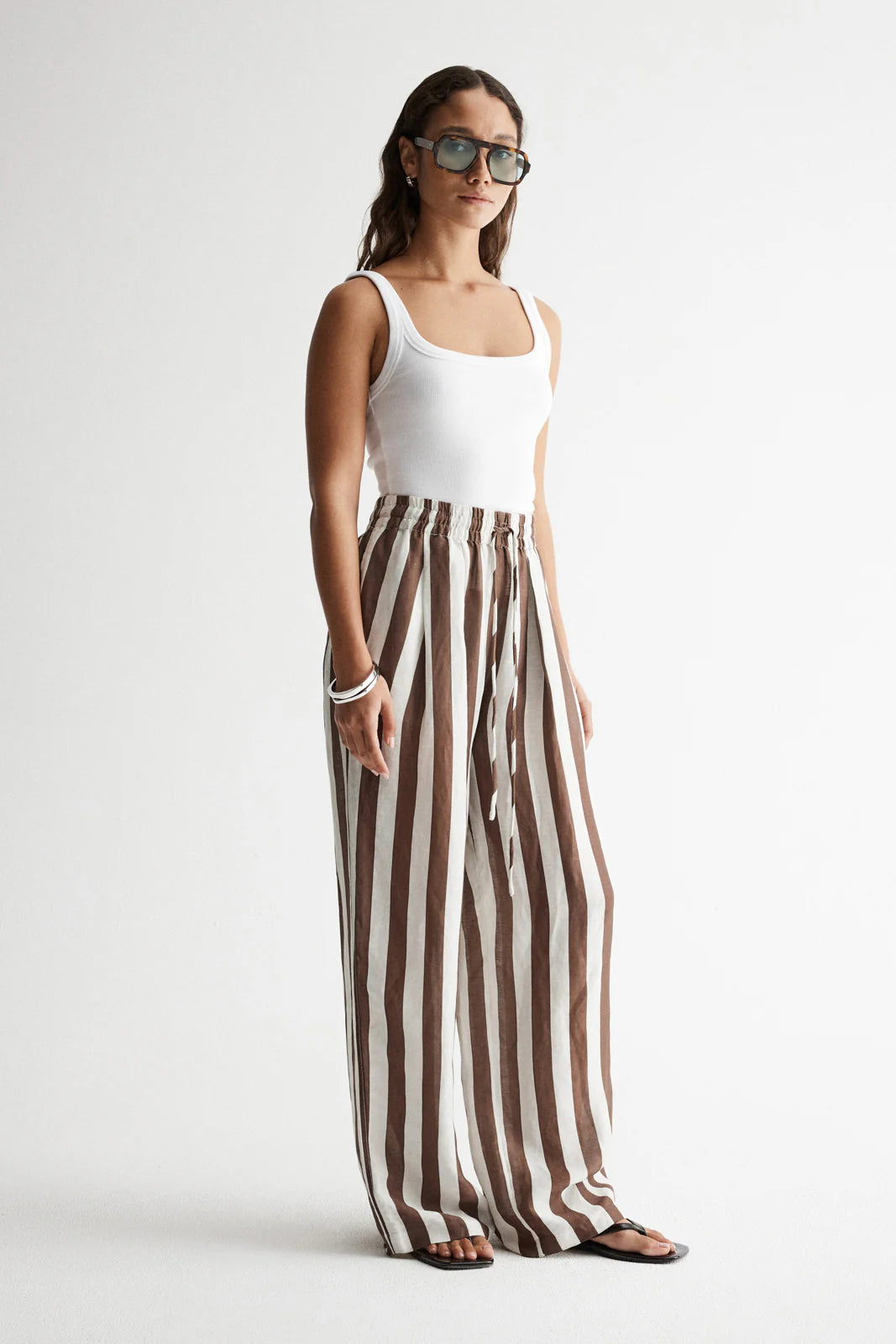 Elka Collective - Lumi Pant Chocolate Stripe