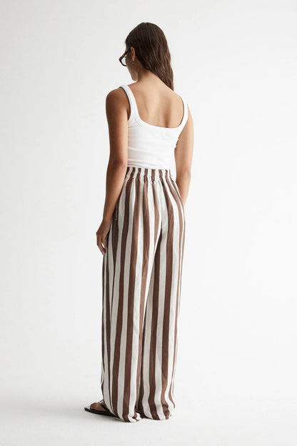 Elka Collective - Lumi Pant Chocolate Stripe