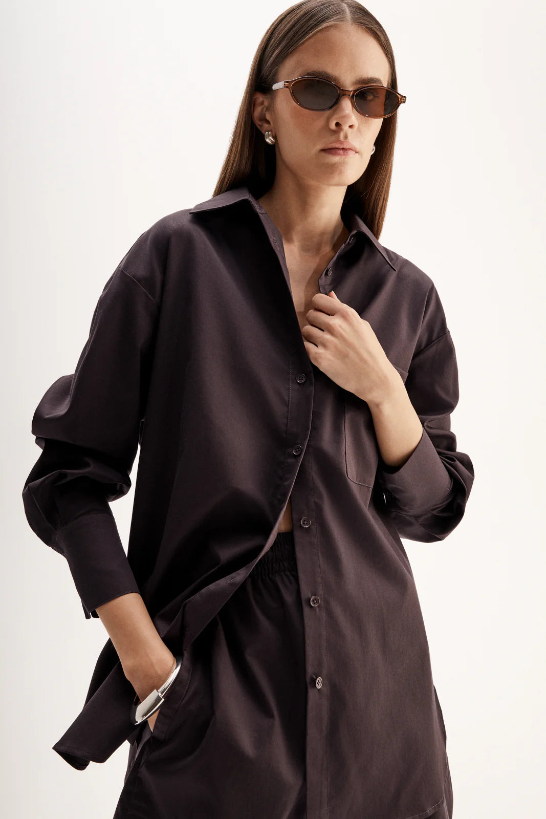 Elka Collective - Austin Shirt Chocolate