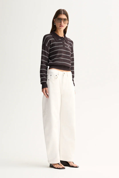 Elka Collective - Irina Knit Jumper Chocolate stripe