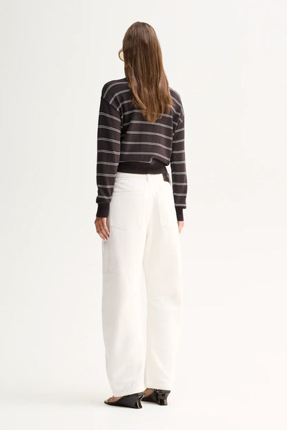 Elka Collective - Irina Knit Jumper Chocolate stripe