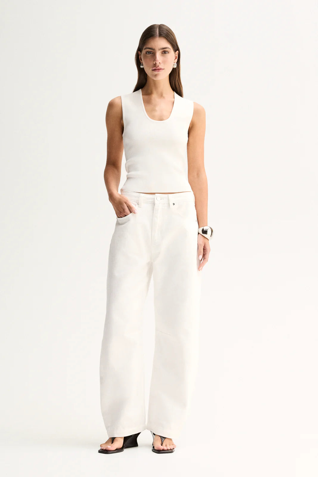 Elka Collective - Mayfield Denim Pant Ivory