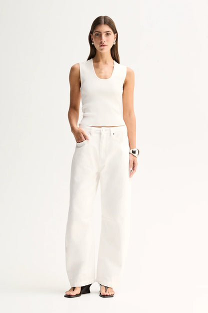Elka Collective - Mayfield Denim Pant Ivory