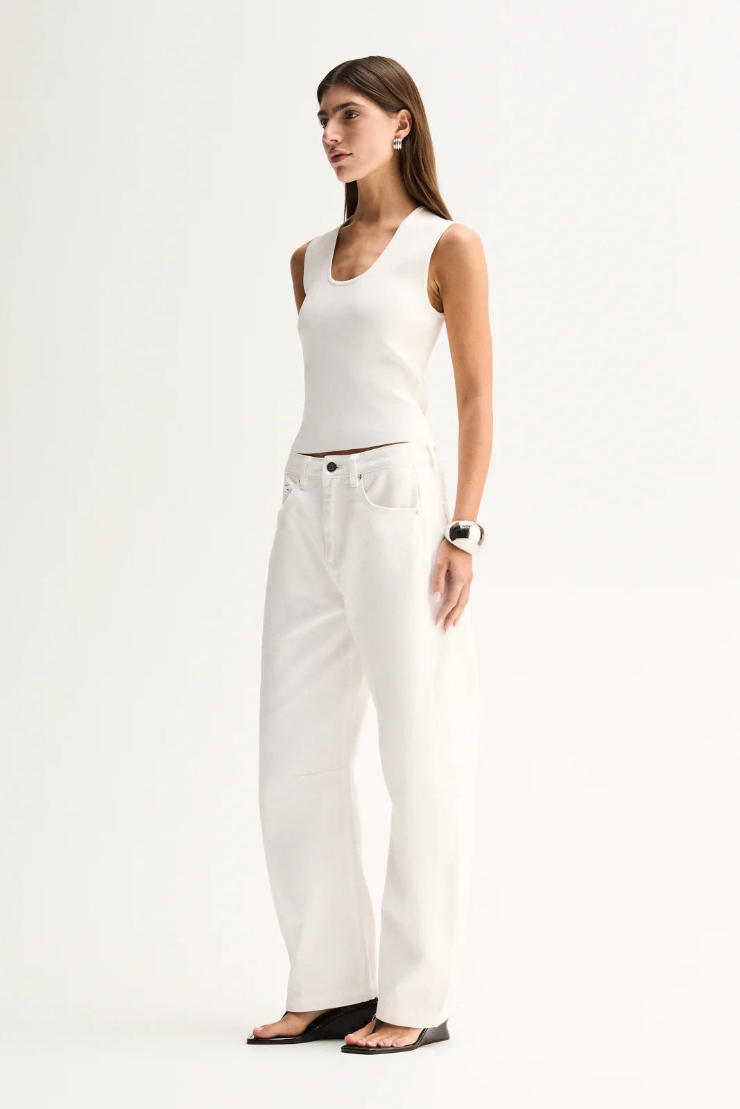 Elka Collective - Mayfield Denim Pant Ivory