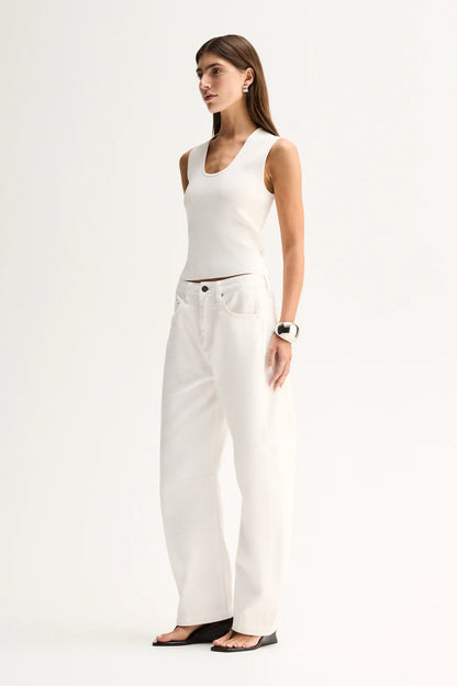 Elka Collective - Mayfield Denim Pant Ivory