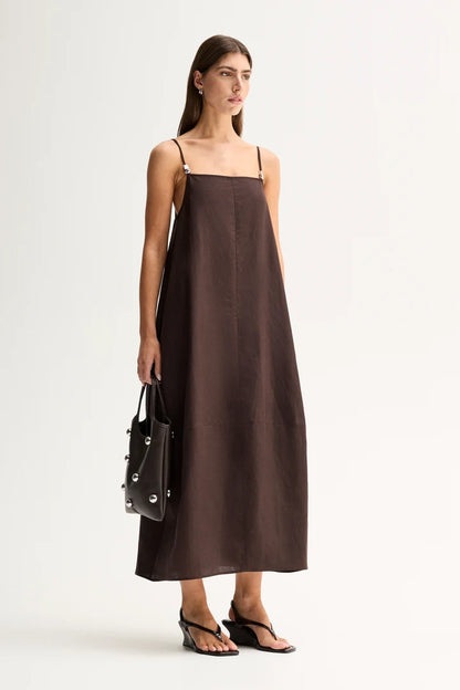 Elka Collective - Carlo Maxi Dress Chocolate