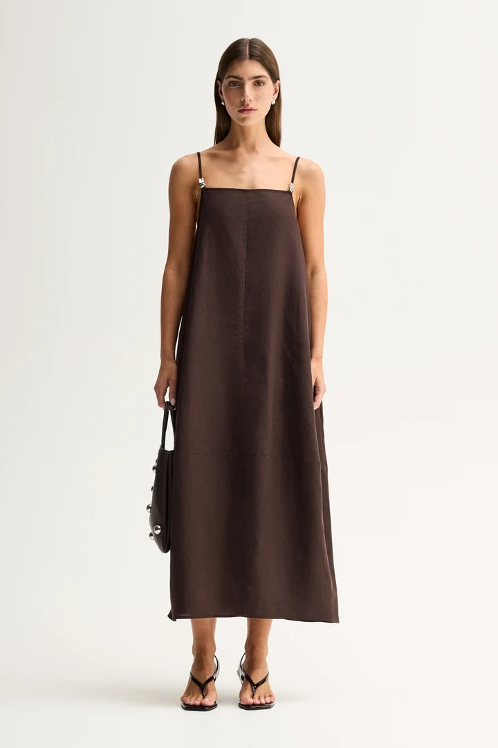 Elka Collective - Carlo Maxi Dress Chocolate