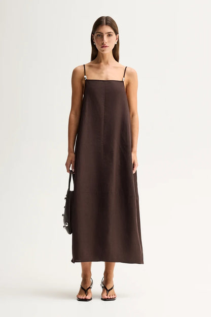 Elka Collective - Carlo Maxi Dress Chocolate