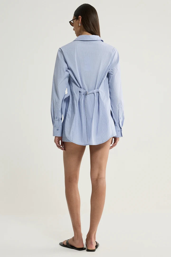 Elka Collective - Ember Shirt  Blue stripe