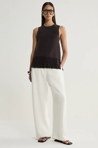 Elka Collective - Miles Knit Top Chocolate