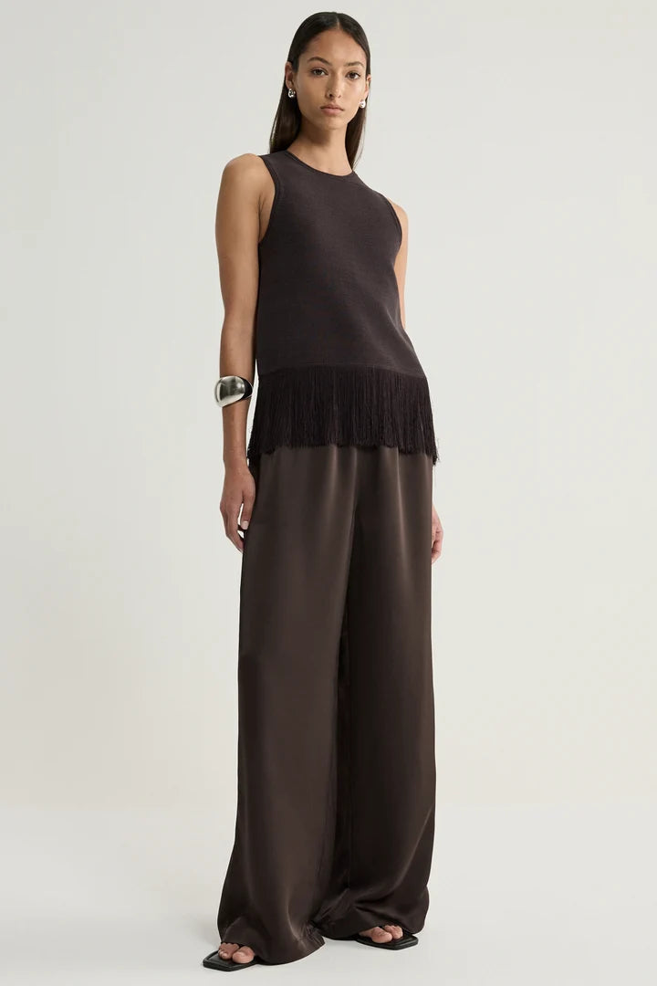 Elka Collective - Miles Knit Top Chocolate