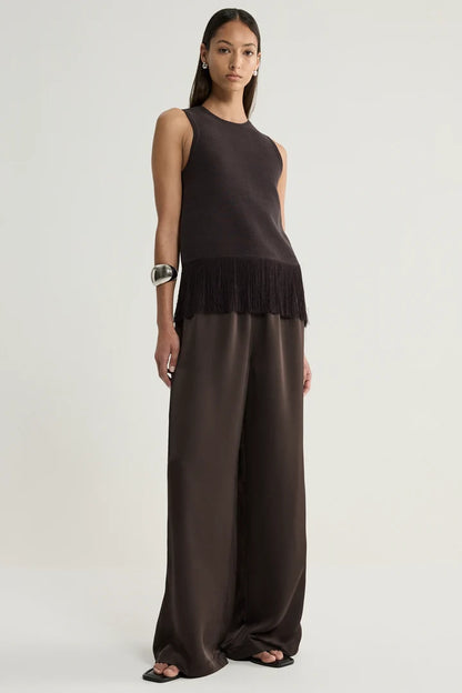 Elka Collective - Miles Knit Top Chocolate