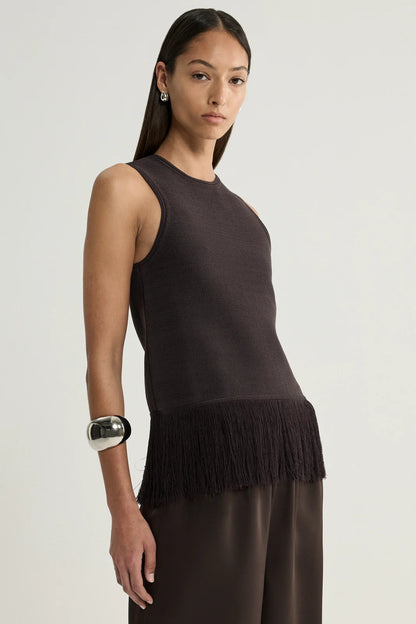 Elka Collective - Miles Knit Top Chocolate
