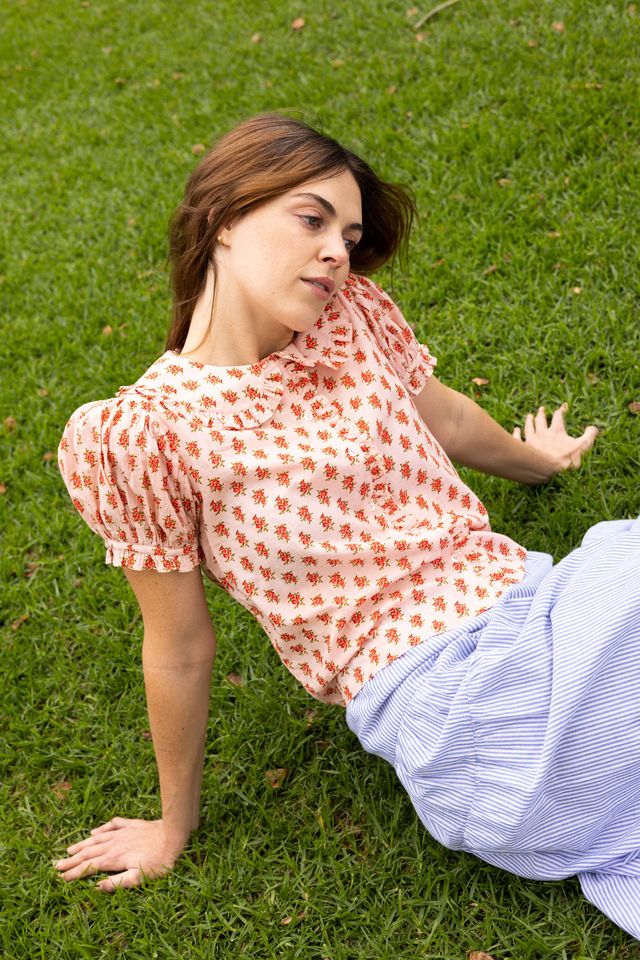 Oak Meadow - Billie Blouse in Strawberry Thistle
