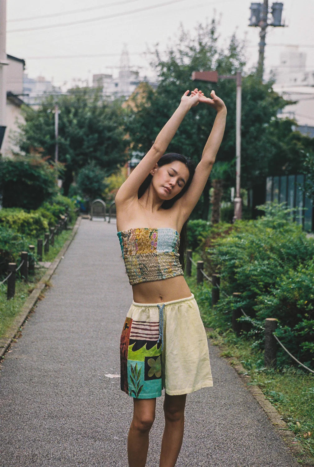 Ciao Ciao - Spice Collage Riley Short Yellow Multi