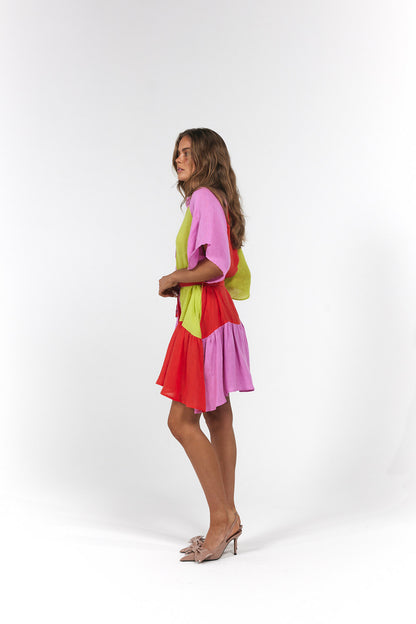 La Bohème Girls - Moxie Mini Dress Candy Stripe (PREORDER)