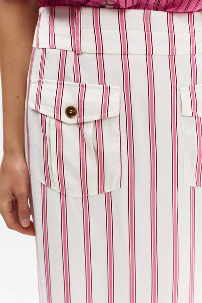 Aston Studio - Lillian Skirt Poppy Antique Stripe