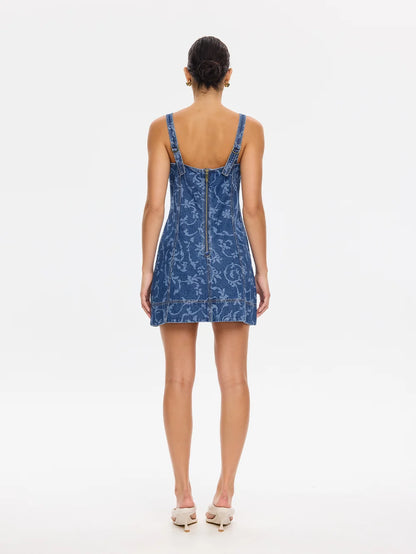 KIVARI - Oriana Denim Mini Dress