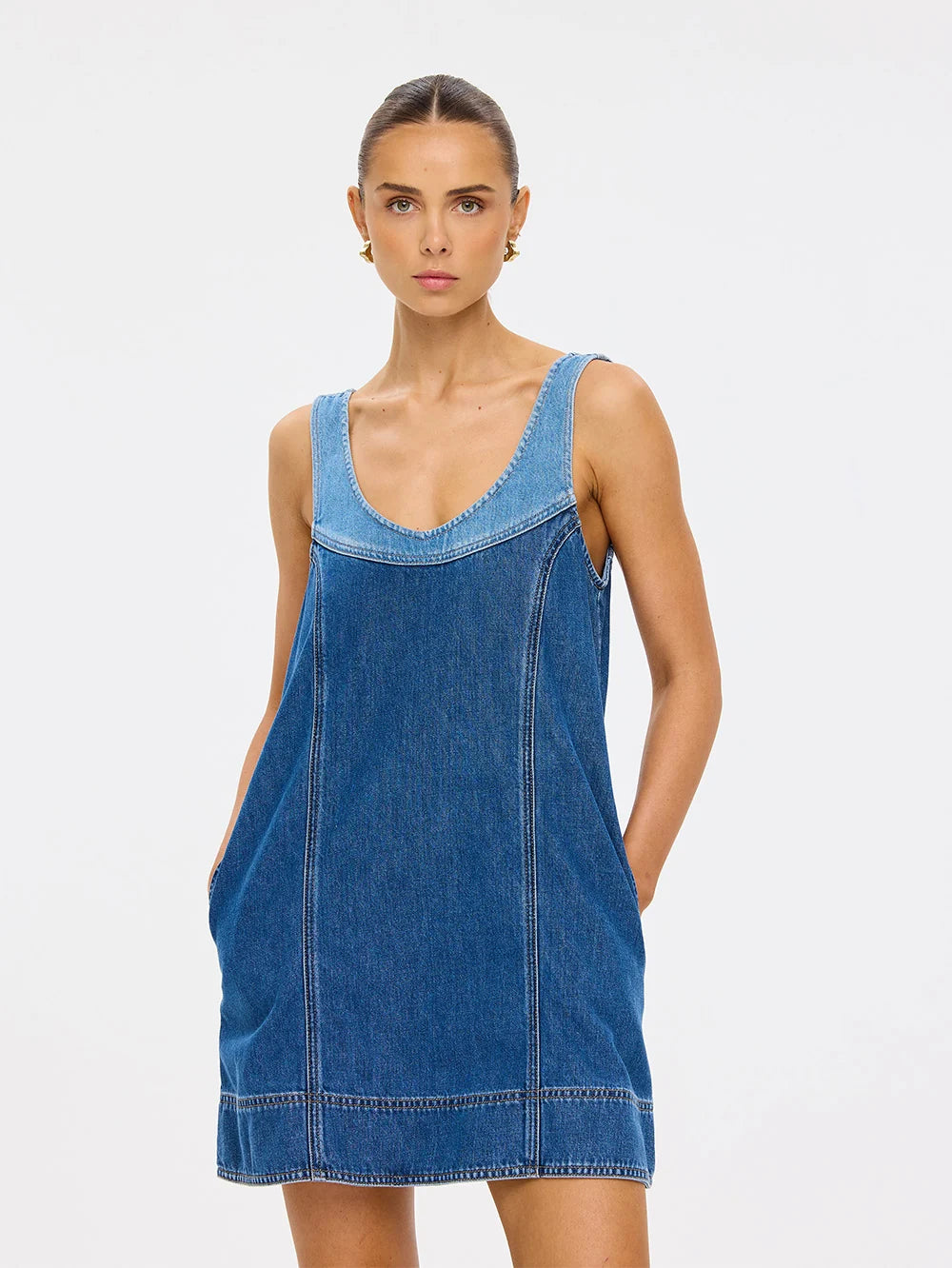 KIVARI -  Coralie Denim Mini Dress