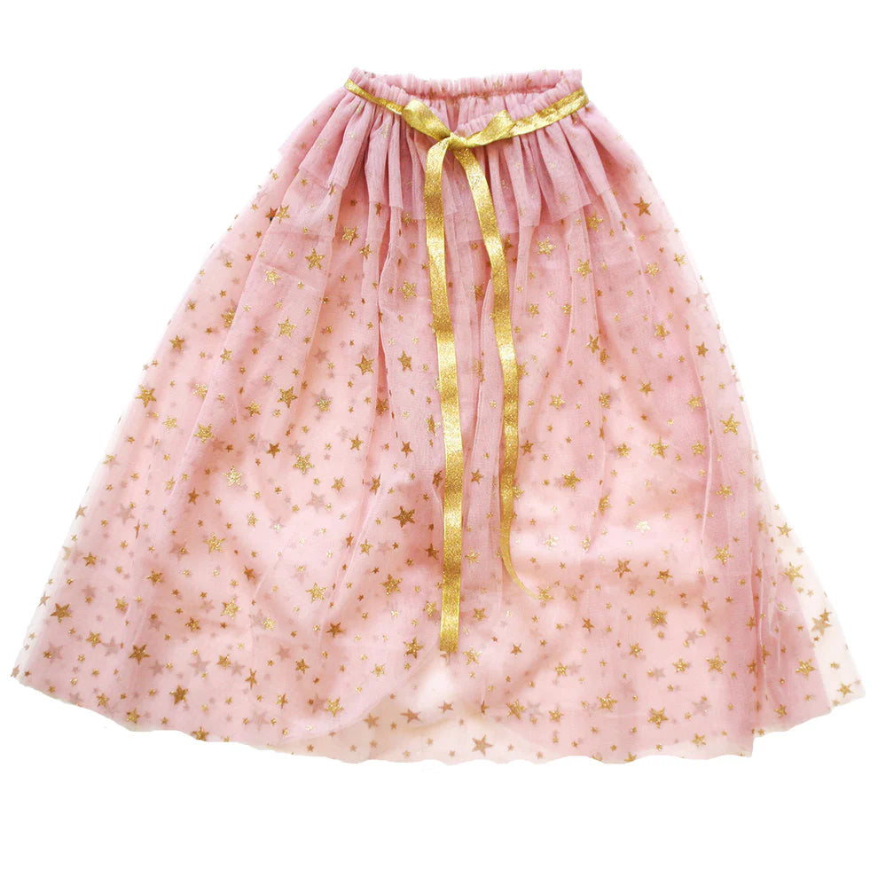 Alimrose - Dress Up Tulle Star Cape Blush Gold