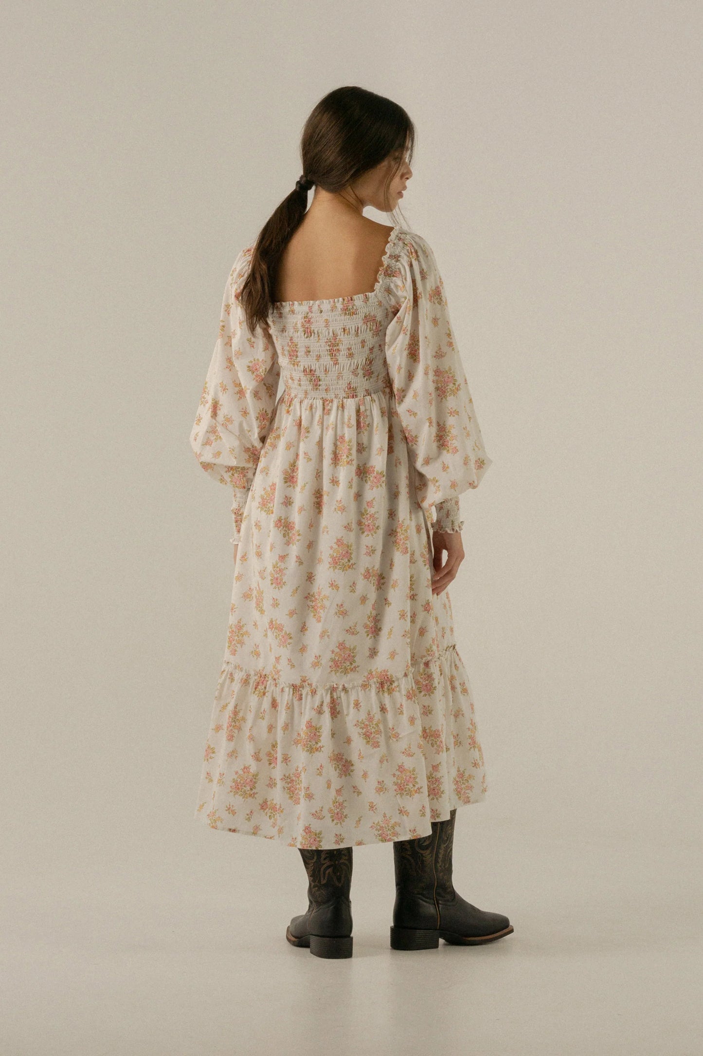Oak Meadow - Jane Dress in Della Floral Blush
