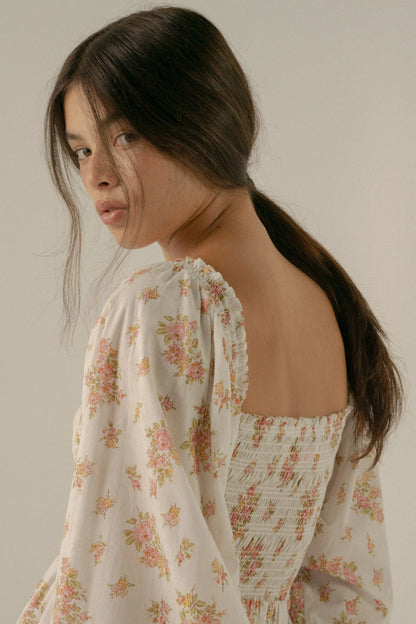 Oak Meadow - Jane Dress in Della Floral Blush