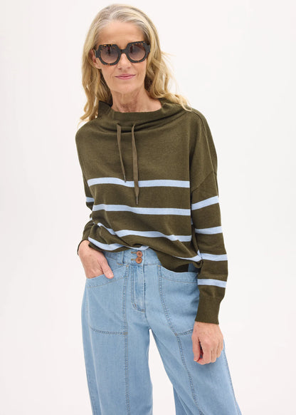 POL - Rowan Drawcord Knit Green/Blue