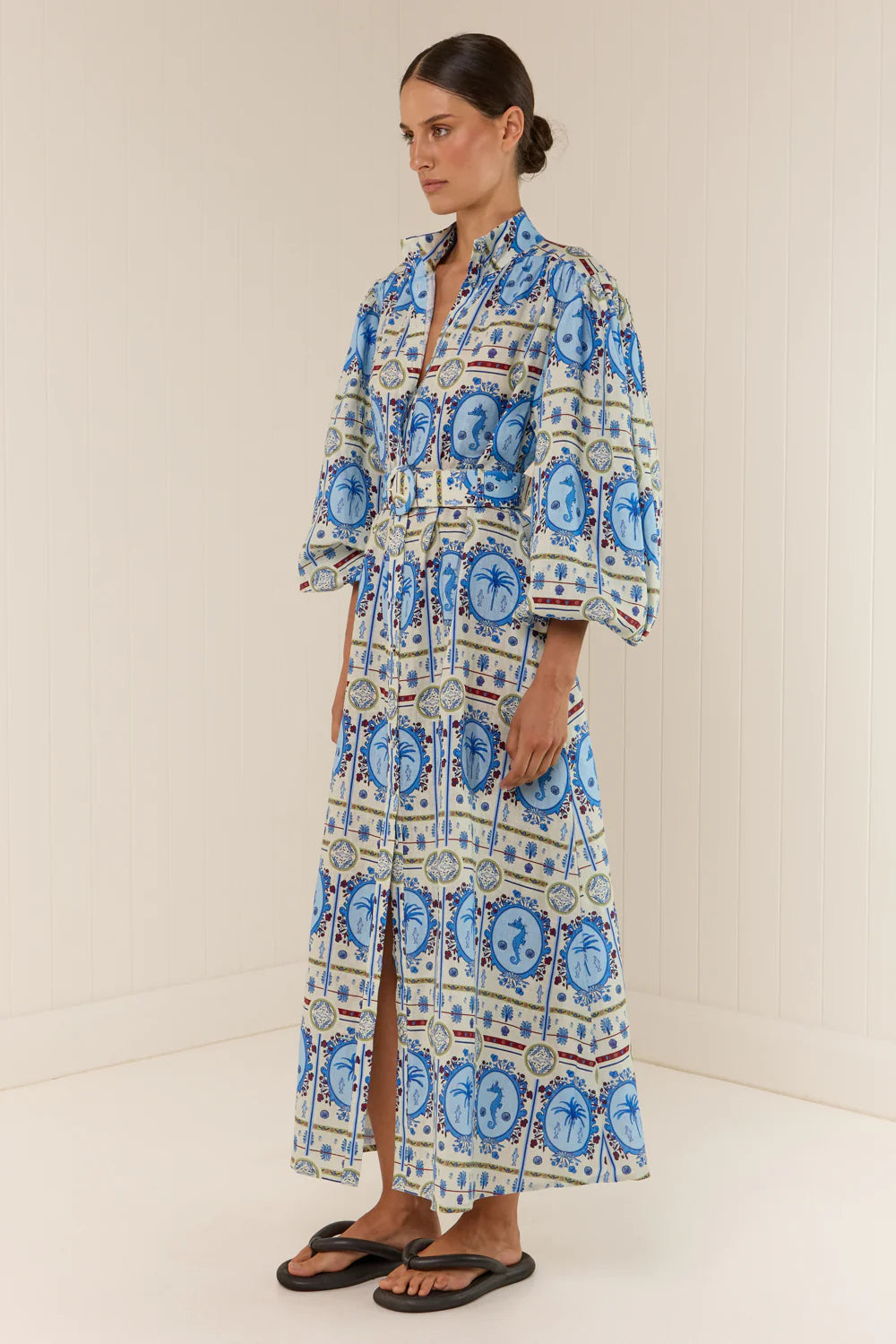 Palm Noosa - Noddy Dress in Lagoona Tile