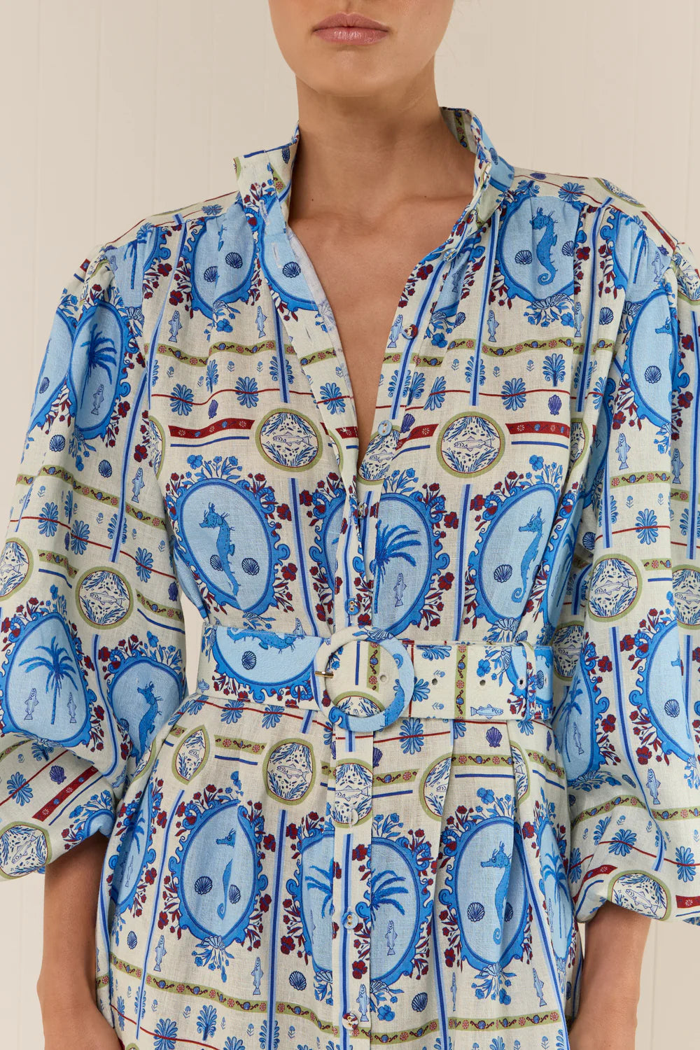 Palm Noosa - Noddy Dress in Lagoona Tile
