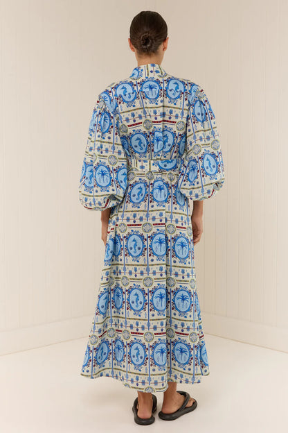 Palm Noosa - Noddy Dress in Lagoona Tile