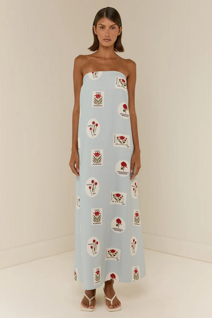 Palm Noosa - Alessia Dress Franco Stamp