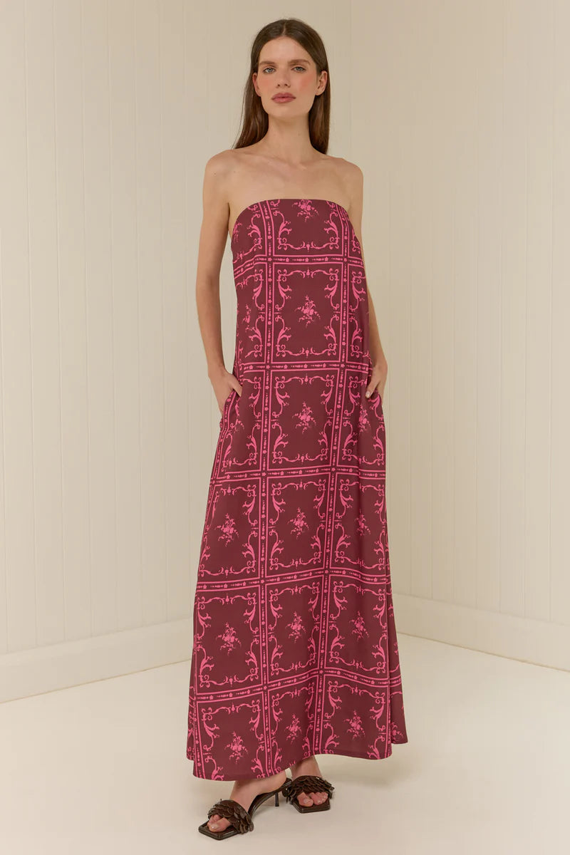 Palm Noosa - Alessia Dress Elizabeth Tile