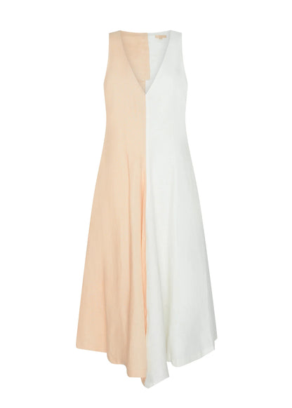 POL - Saga Two Tone Dress  Butter/Ivory