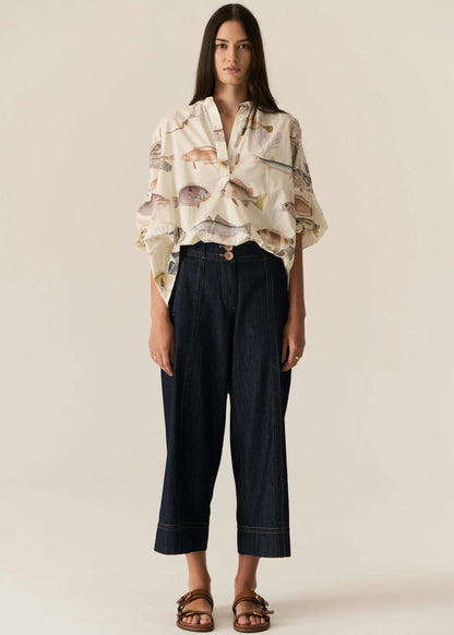 POL - Carsen Crop Denim Pant in Dark Wash