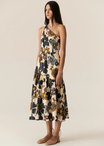 POL - Thora One Shoulder Dress Thora Print