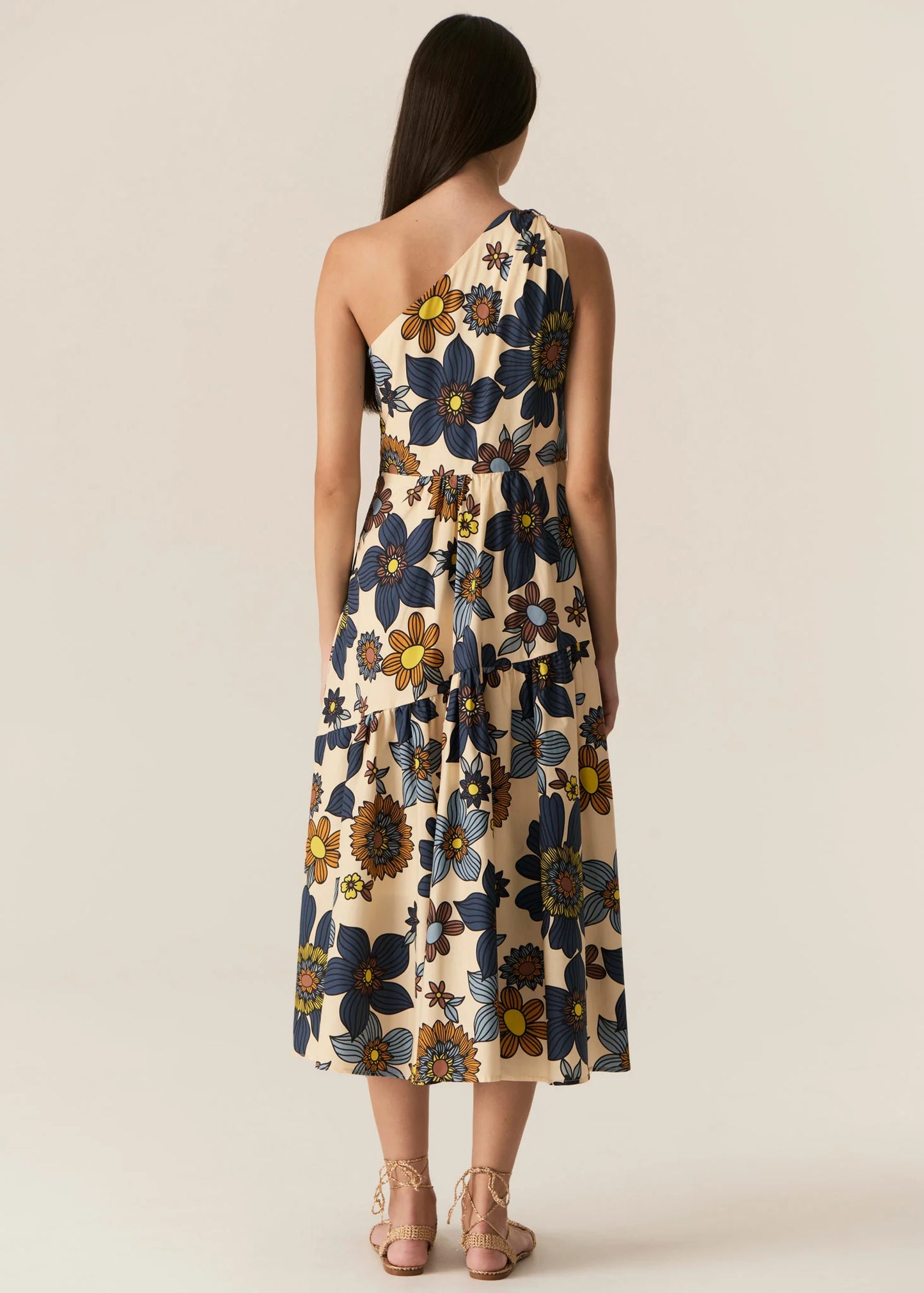 POL - Thora One Shoulder Dress Thora Print