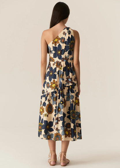 POL - Thora One Shoulder Dress Thora Print