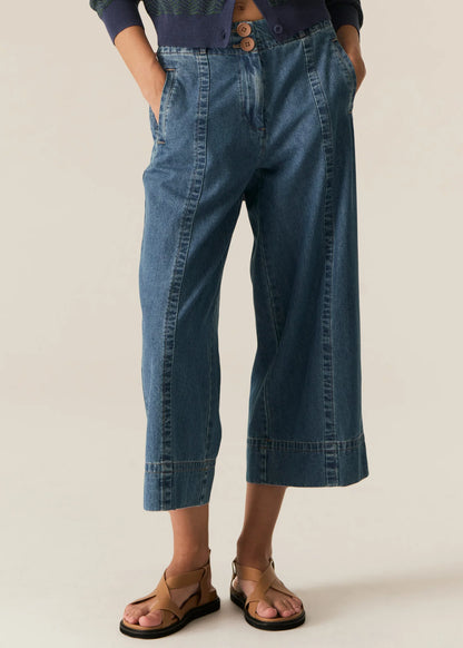 POL - Carsen Crop Denim Pant Light Wash