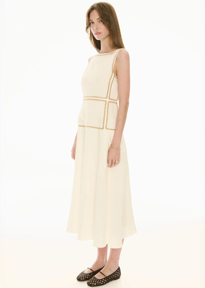 POL - Marlin Raffia Dress Ivory