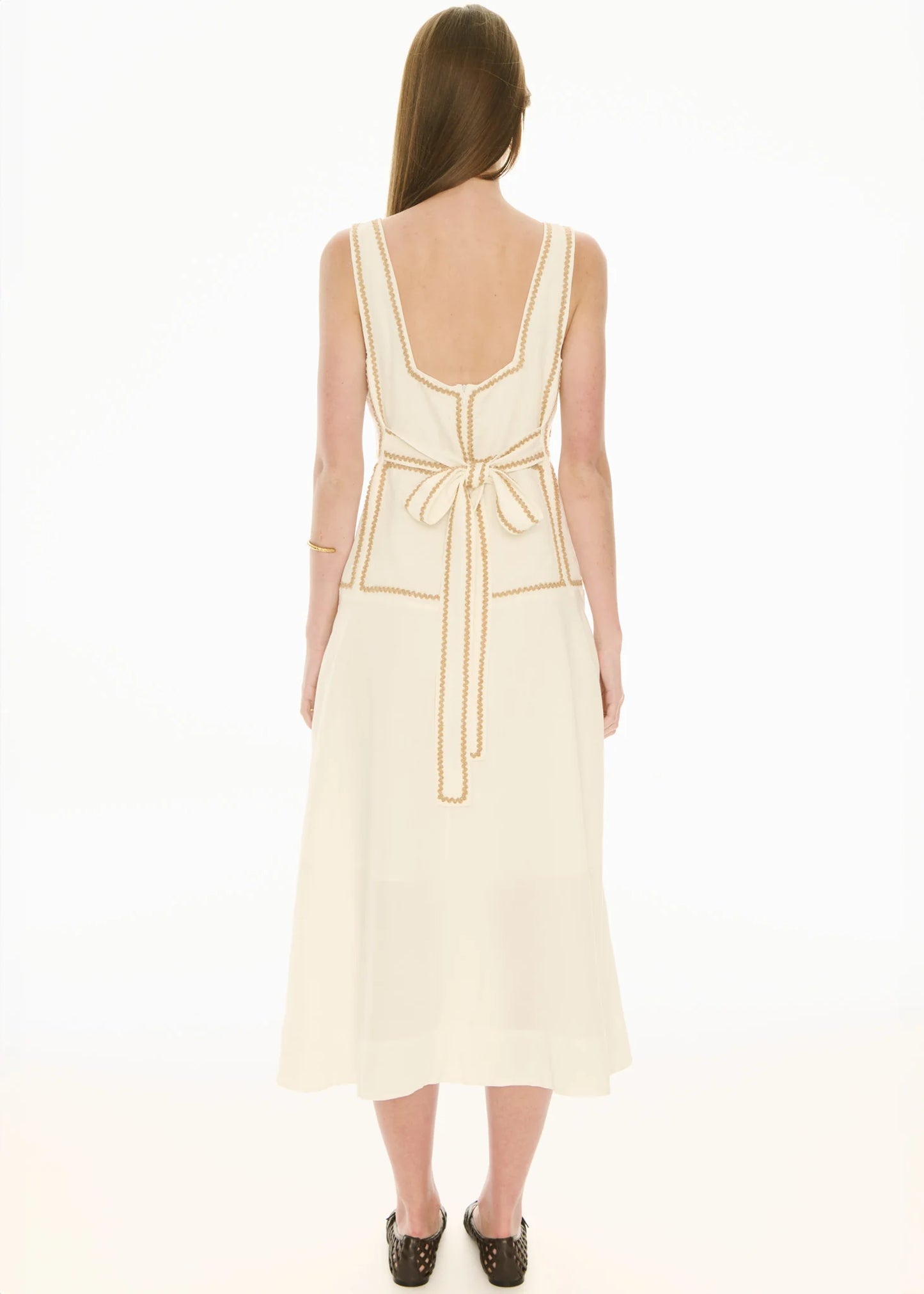 POL - Marlin Raffia Dress Ivory