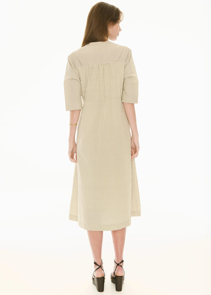 POL - Fable Shirt Dress Ivory/Ink