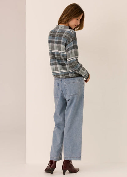 POL - Andie Cropped Jean Blue Wash