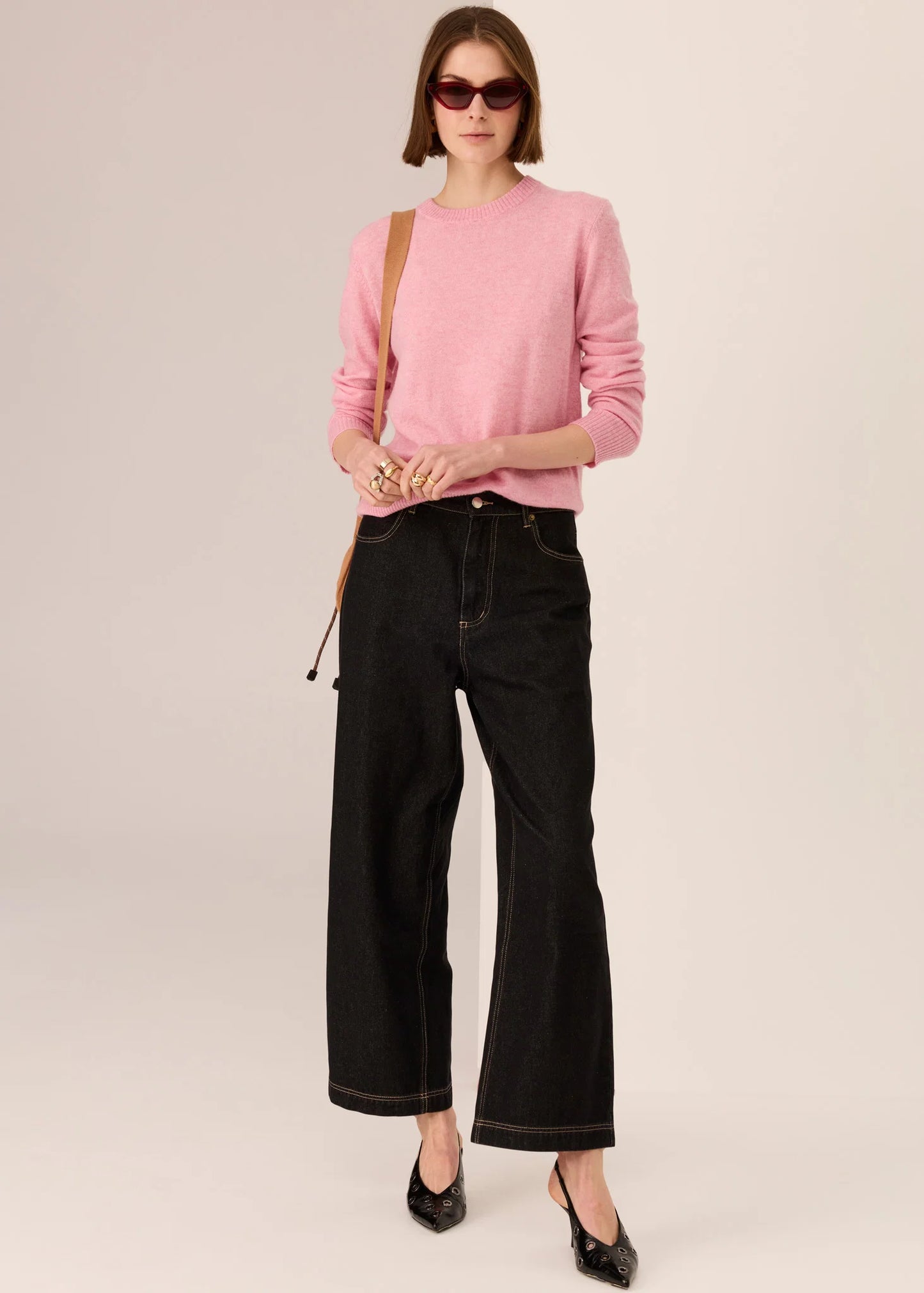POL - Orson Crew Knit Pink