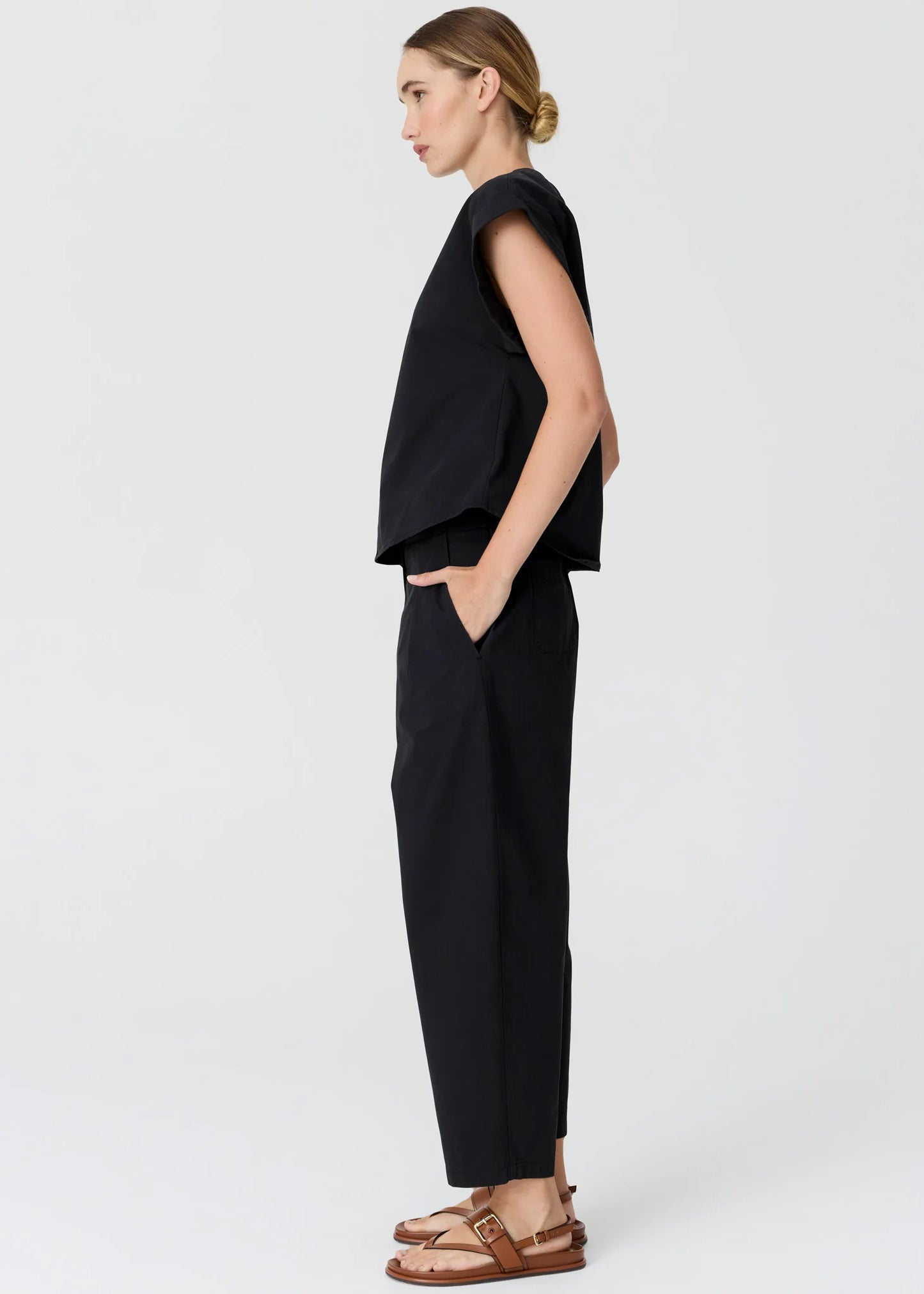 POL - Alma Barrel Pant Black